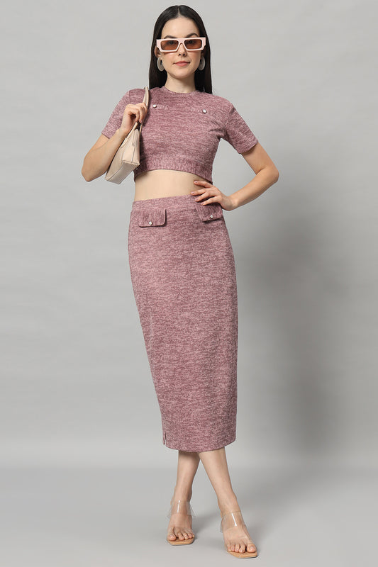 Women Pink Co-Ord Set Winter6