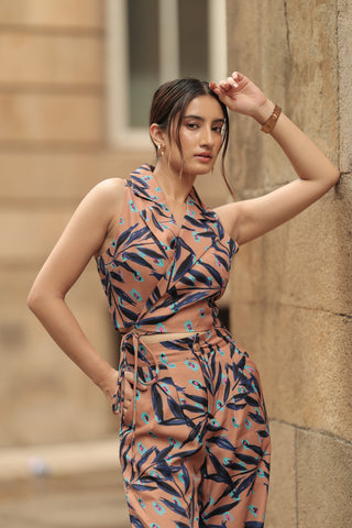 Brown Printed Co-Ord Set